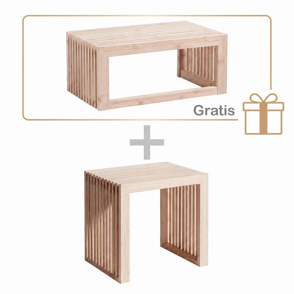 GARDEROBE Naturfarben B: 45cm - Naturfarben, Design, Holz (45/43/35cm) - Livetastic