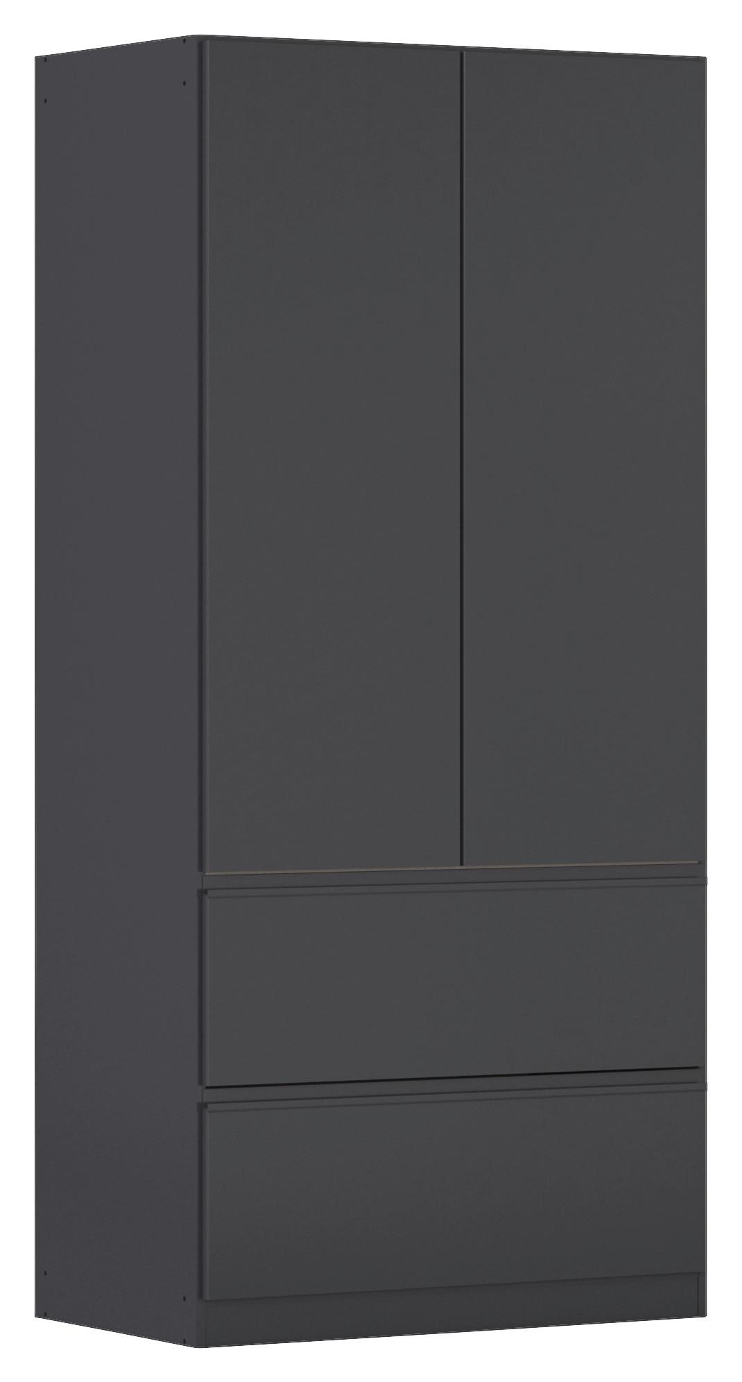 Drehtürenschrank Costa Grau B: 91 cm - Grau, MODERN, Holzwerkstoff (91/197/54cm) - Rauch Möbel