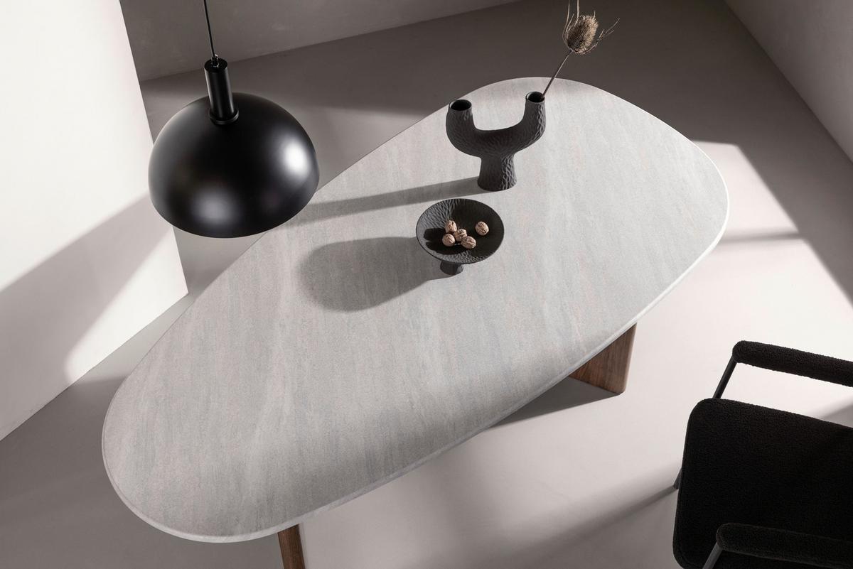JÍDELNÍ STŮL GRÖNVIK - světle šedá/mokka, Design, kompozitní dřevo (180/90/75cm) - Livetastic