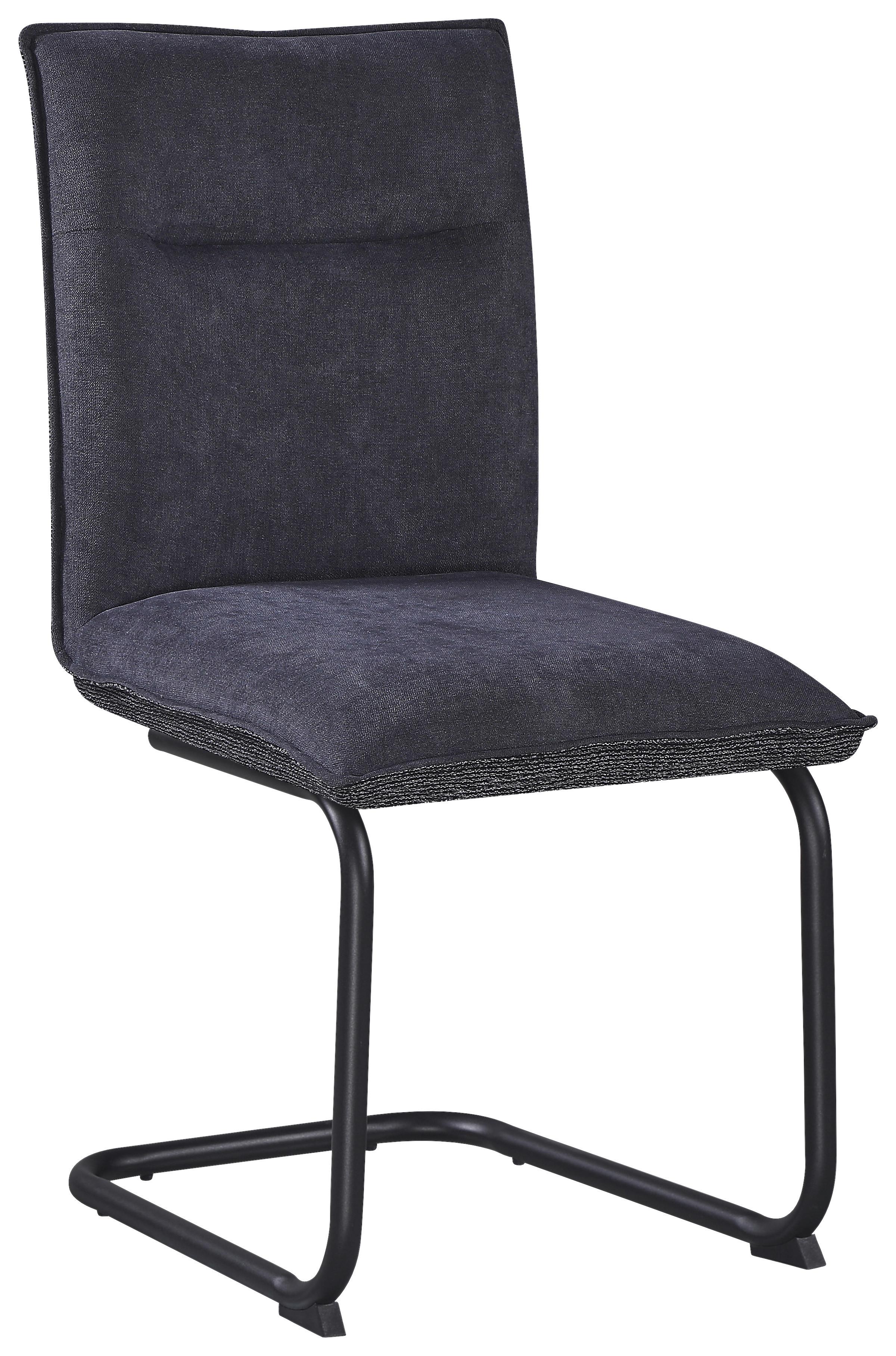 ŽIDLE NOVA - šedá/černá, Moderní, kov/textil (47/90/61cm) - Premium Living