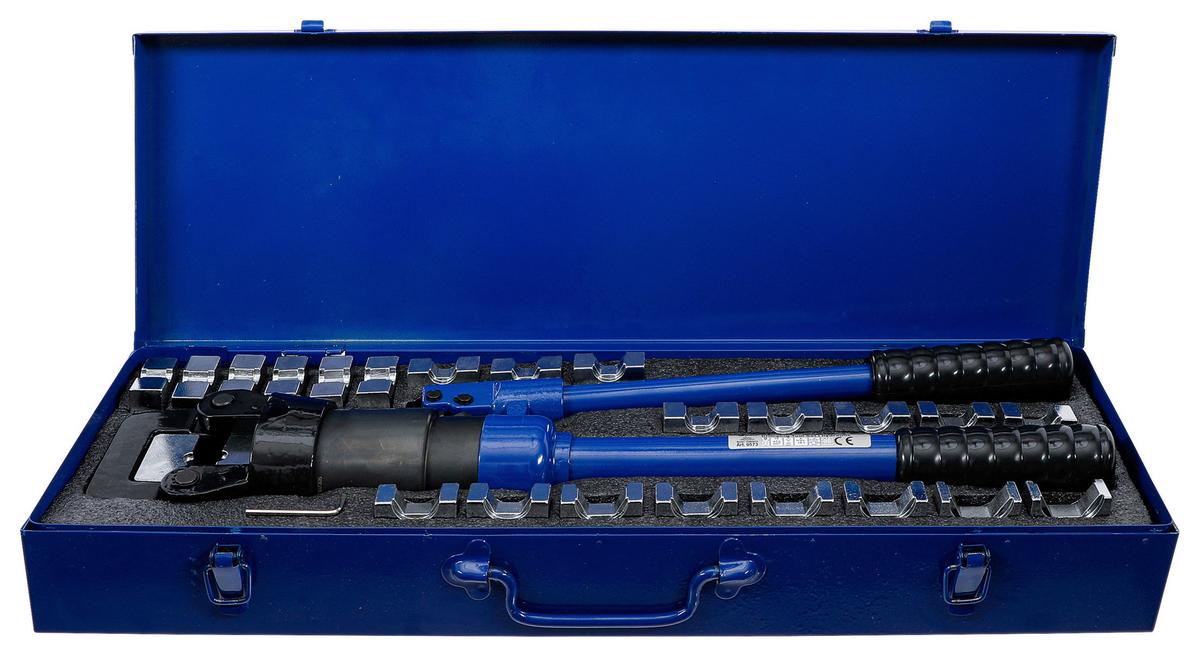 Crimpzangen-Satz Hydraulisch Blau/Schwarz - Blau/Schwarz, Basics (61,8/21,6/9,5cm)