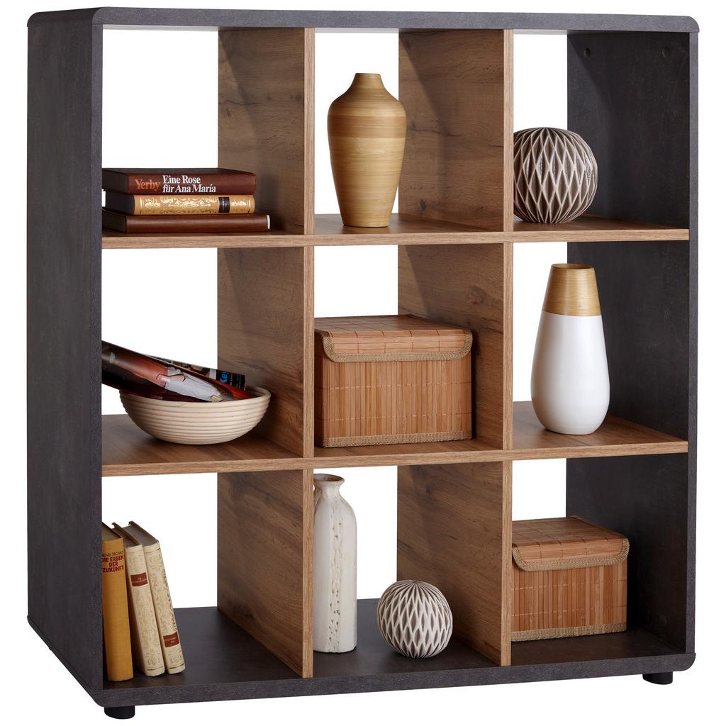 Regal Fontana B 108,8cm, Betonoptik dunkel