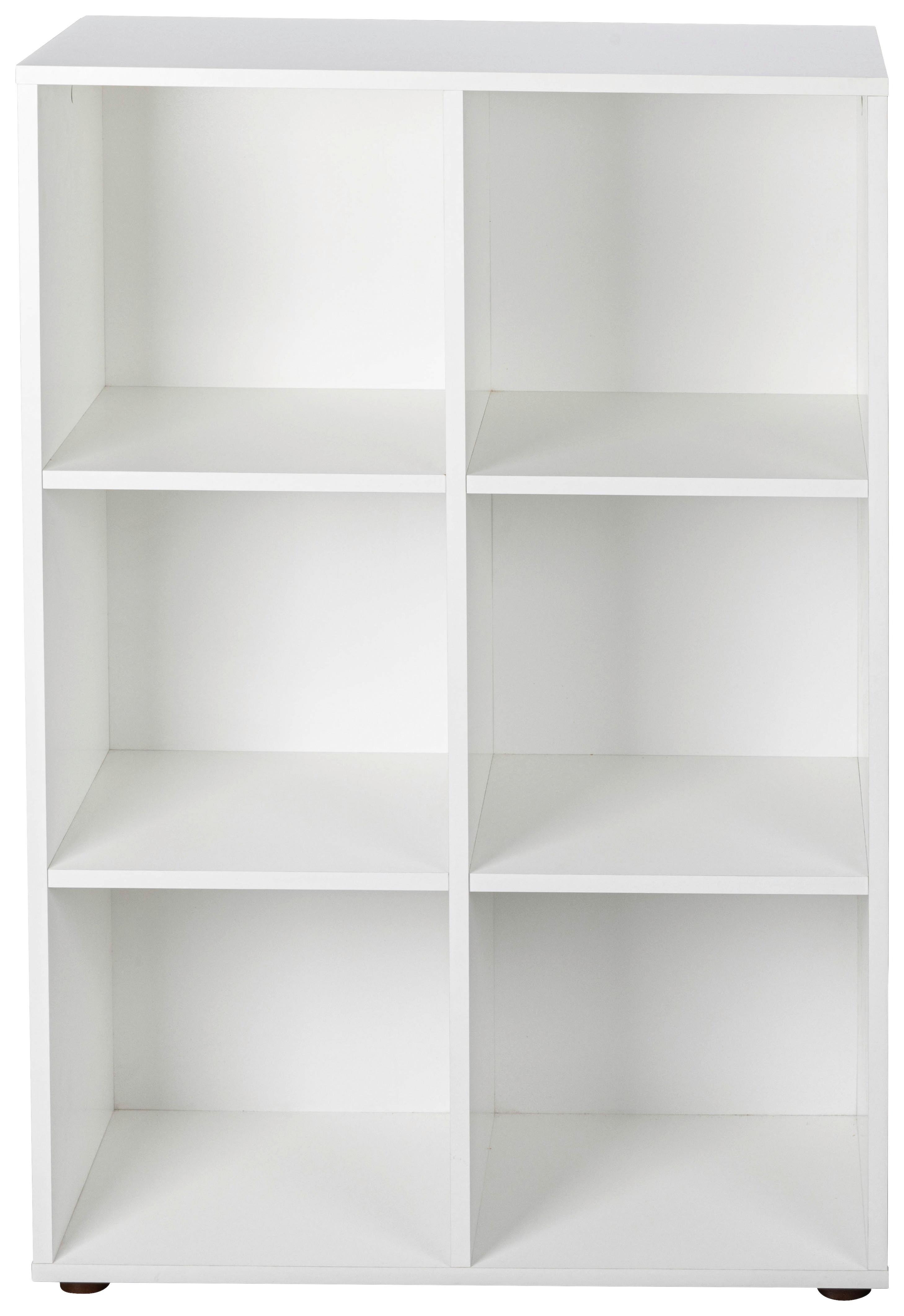 Regal Nuoro 5 - Schwarz/Weiß, Design, Holzwerkstoff (70/110/33cm) - Livetastic