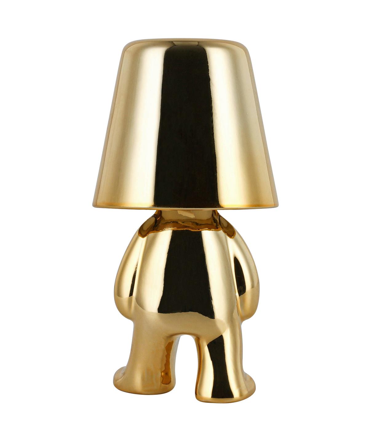 DEKORAČNÉ LED SVIETIDLO FESCH - zlatá, Modern, kov/plast (10/10/18cm) - Mömax