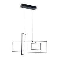 Led-hängeleuchte 5047/sn - Schwarz, Design, Metall (90/2/100cm)