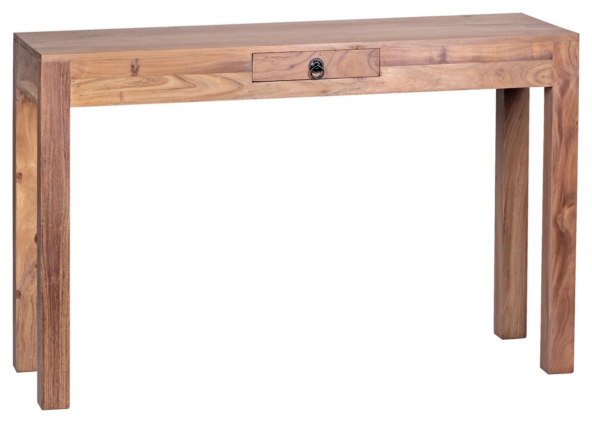 Stolek z masivního dřeva Mumbai š: 120cm - černá/barvy akácie, Lifestyle, kov/dřevo (120/40/70cm) - MID.YOU