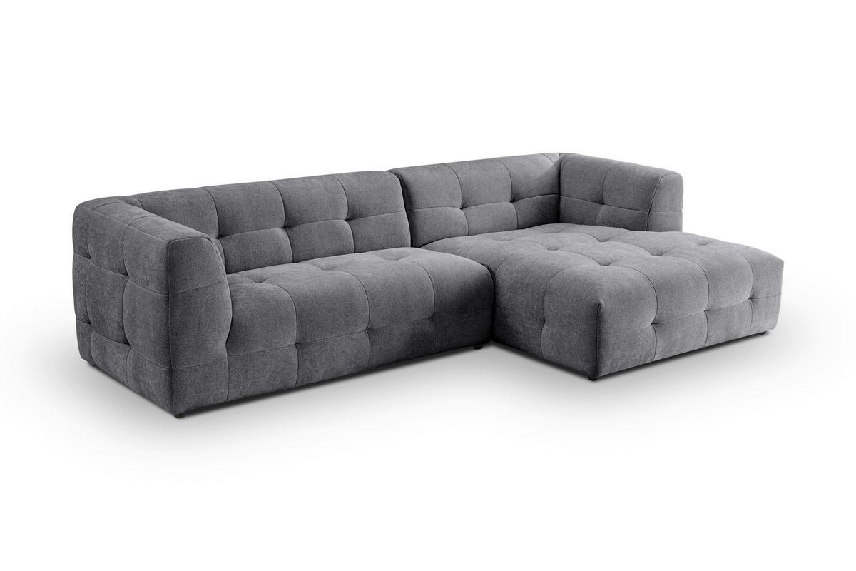 Ecksofa Tenso Grau S: 292x161cm - Beige/Schwarz, Basics, Holz/Textil (292/161cm) - MID.YOU