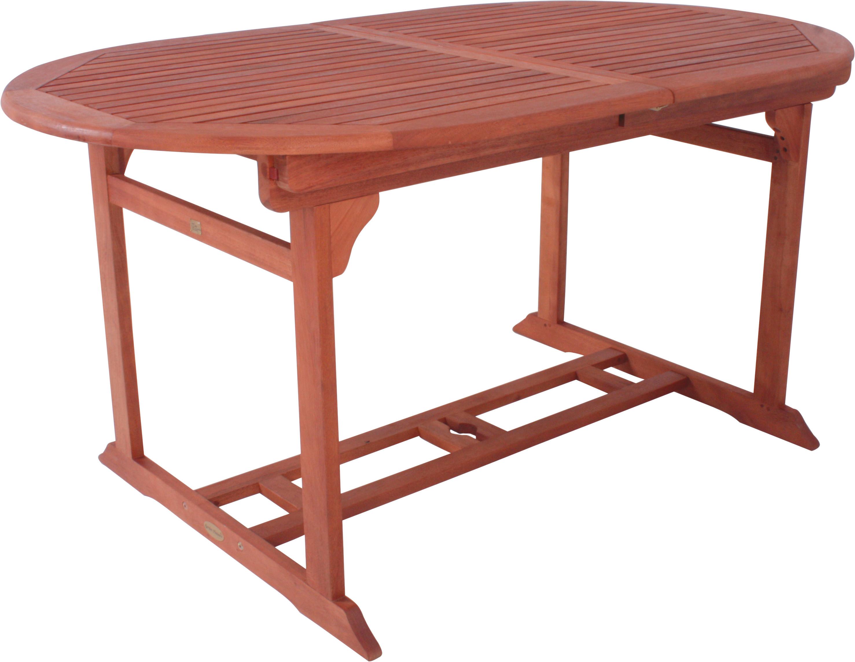 Gartentisch ausziehbar Stockholm Holz L 150-200 cm - Braun, Basics, Holz (150-200/90/74cm) - Gardenson