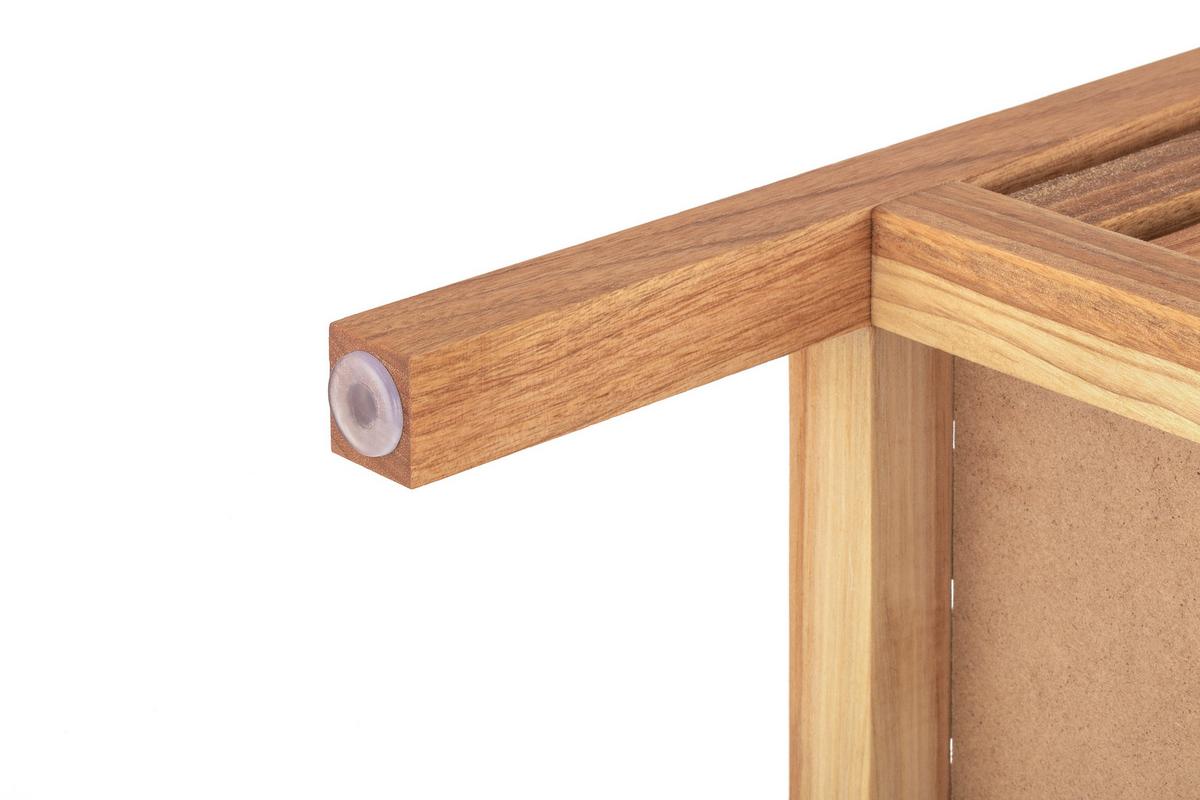 Badhocker Miguel - Naturfarben, KONVENTIONELL, Holz/Holzwerkstoff (39/39/52cm) - James Wood