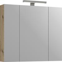 Spiegelschrank Sana Eiche Artisan B: 80 Cm - Eiche Artisan, MODERN, Holzwerkstoff (80/74/20cm) - Stylife