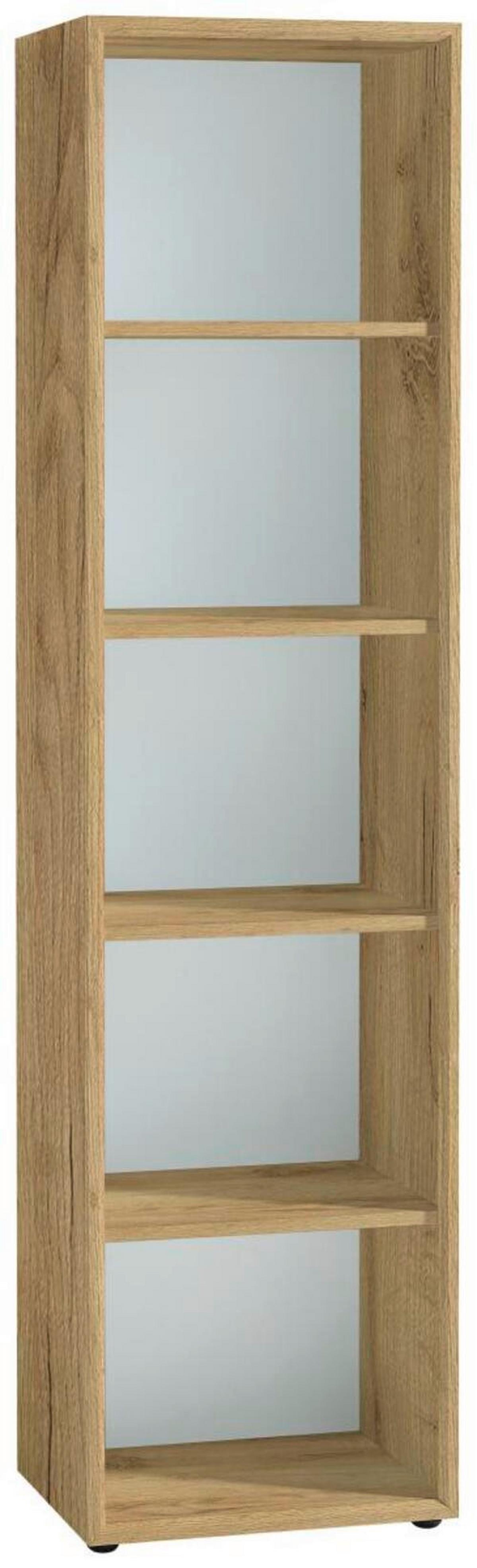 Aktenregal Gw-Monteria Weiß/Eiche Dekor B: 50 - Eichefarben/Schwarz, MODERN, Holzwerkstoff (50/196/37cm) - Germania