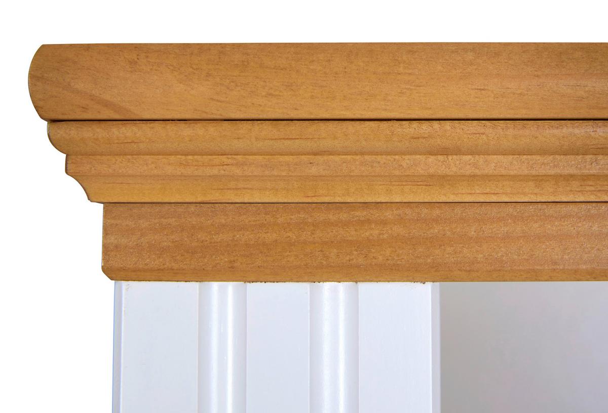 Regal Maluno - Eichefarben/Weiß, Design, Holz (68/193/41cm) - Livetastic