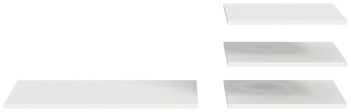 Einlegebodenset Oakland, Weiß B: 78 cm - Weiß, MODERN, Holzwerkstoff (78/1,6/48cm) - MID.YOU