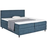 Boxspringbett mit Topper & Bettkasten 180x200 Kleopatra - Blau, KONVENTIONELL, Holz/Holzwerkstoff (180/200cm) - Ondega