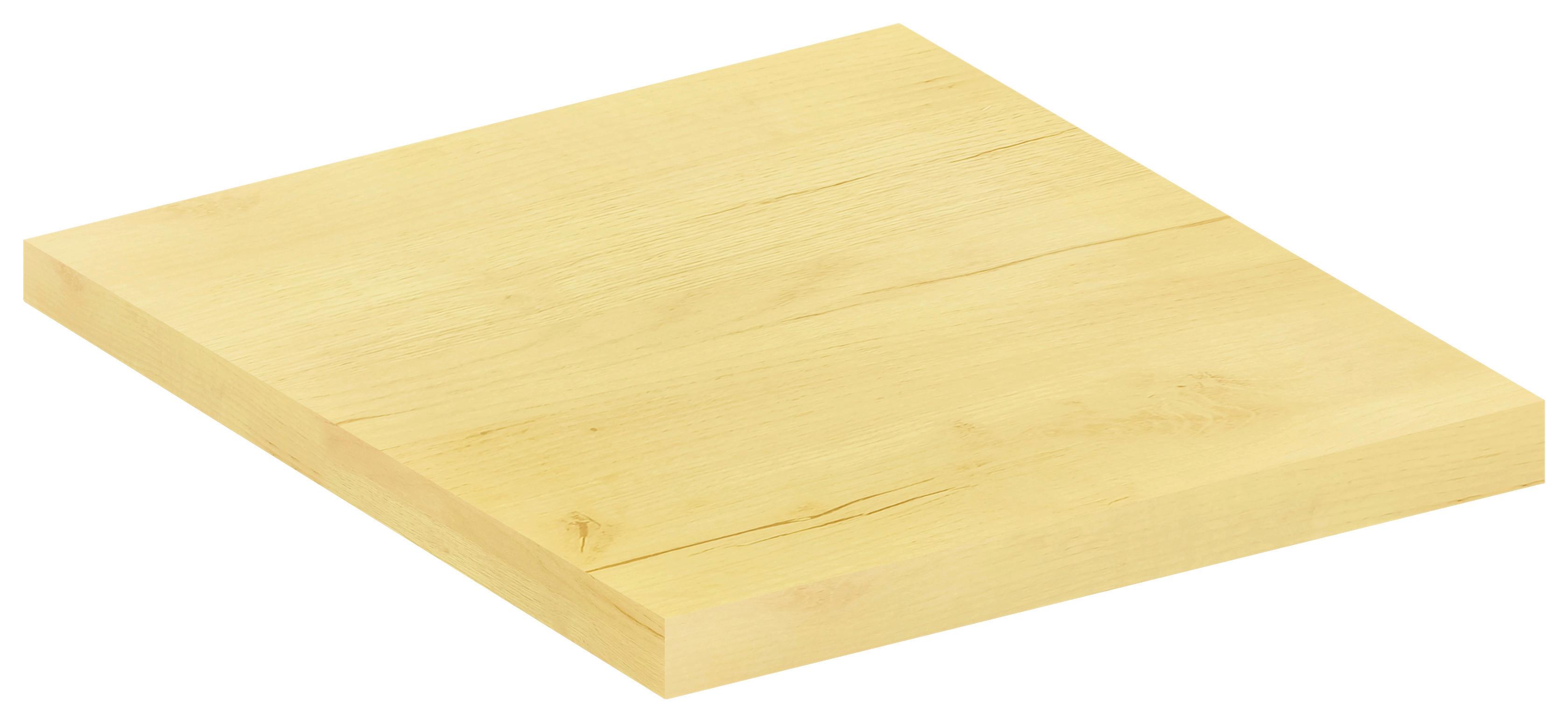Arbeitsplatte Fasola - Honigeiche, Trend, Holzwerkstoff (60/3/60cm) - MID.YOU