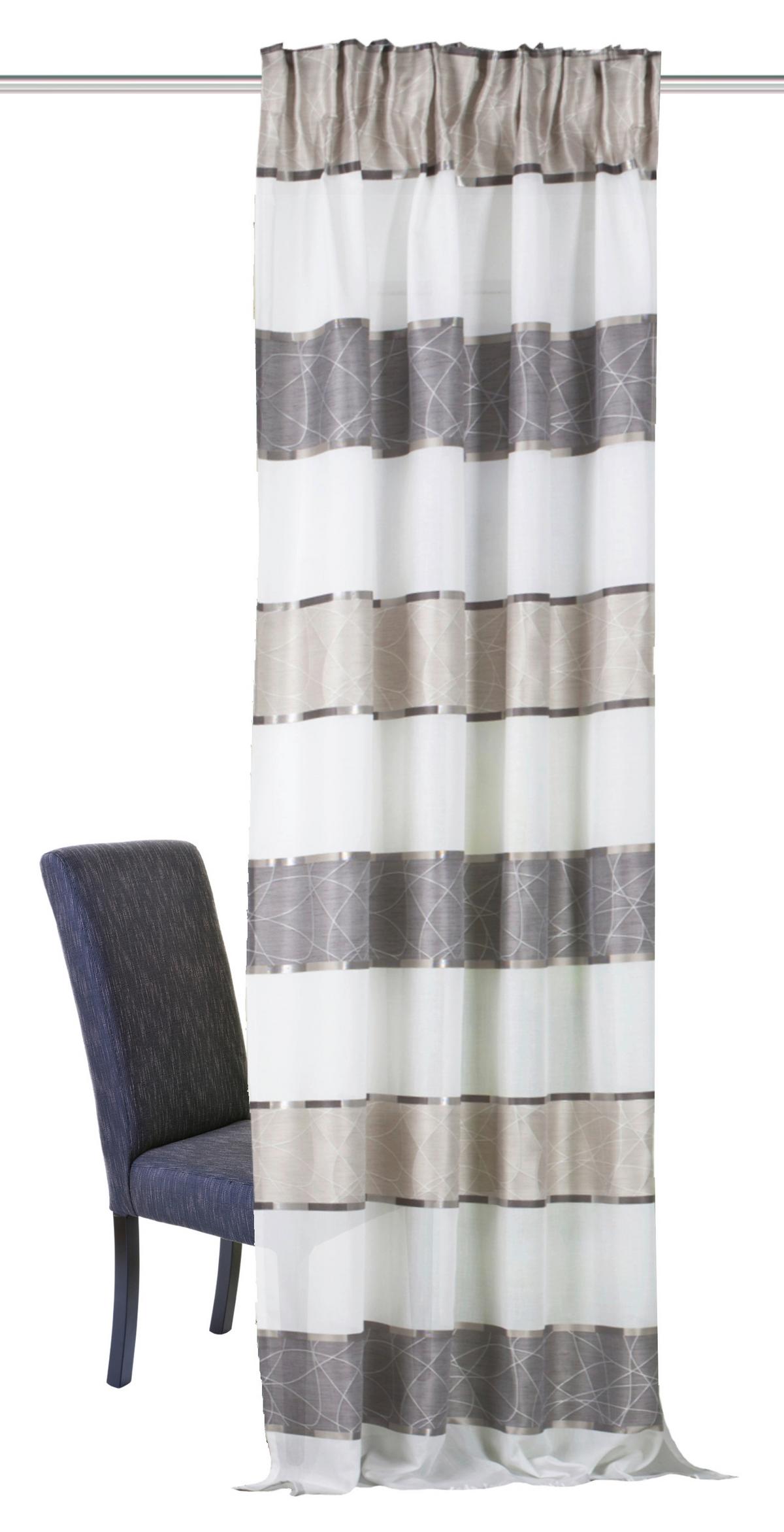 Fertigvorhang Walter - Taupe/Bernsteinfarben, Design, Textil (140/245cm) - Schmidt W. Gmbh