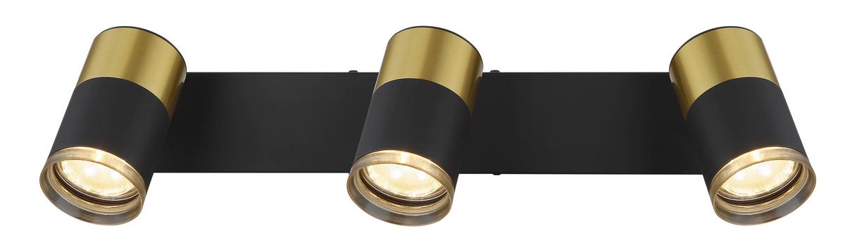 Strahler 57850-3 - Dunkelgrau/Schwarz, Design, Kunststoff/Metall (41/6/12cm) - Globo