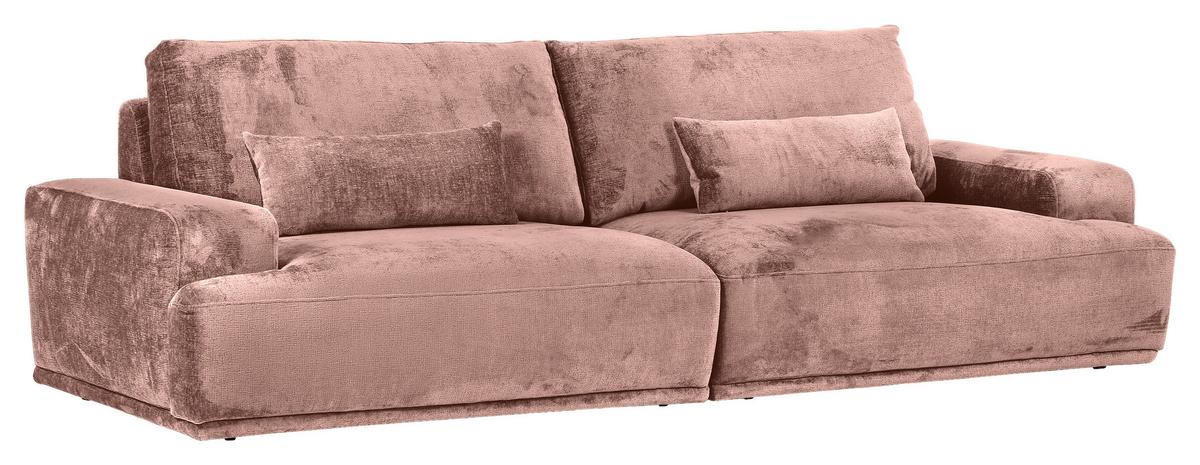 Bigsofa Mezino Altrosa B: 282 Cm - Schwarz/Altrosa, KONVENTIONELL, Textil (282/73/115cm) - MID.YOU