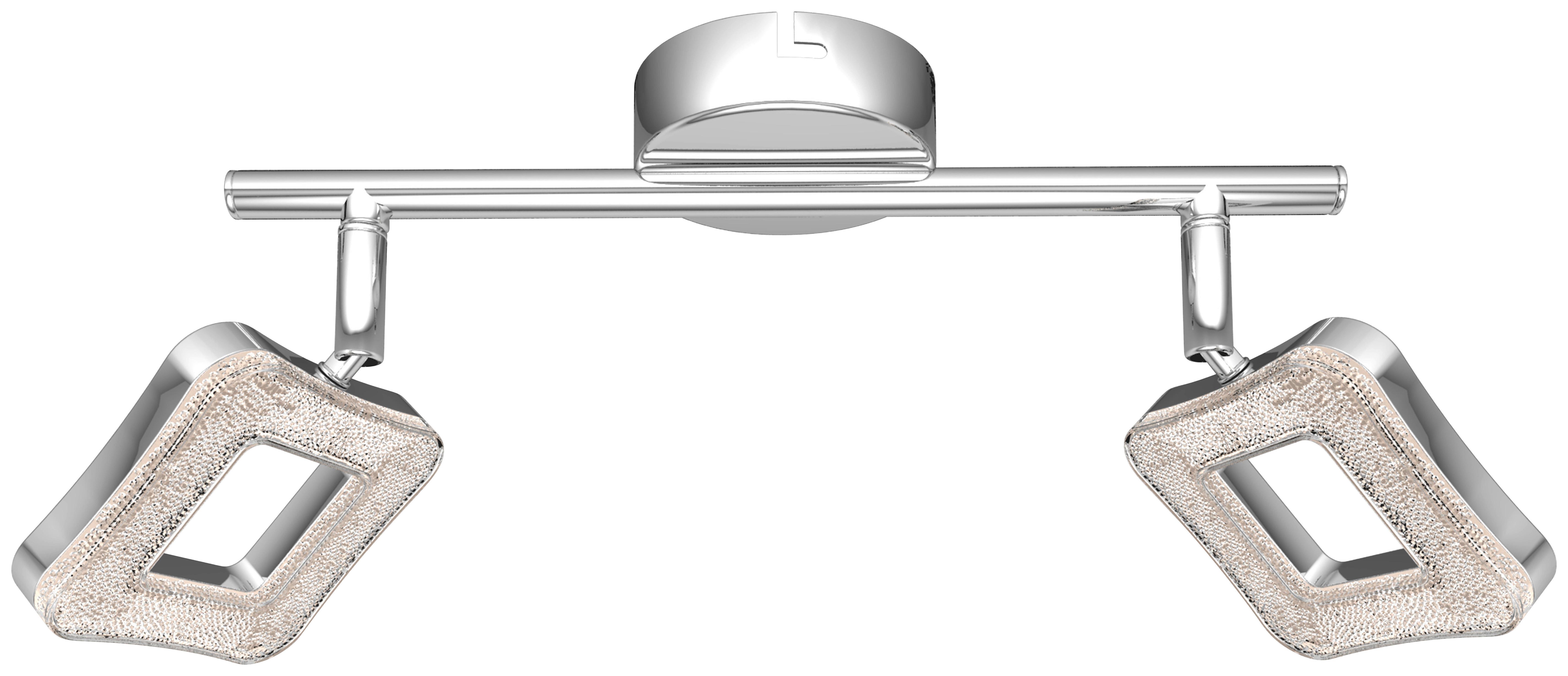 LED-Strahler Amelie 2-Flammig verstellbar L: 30 cm - Chromfarben, MODERN, Kunststoff/Metall (30cm) - Luca Bessoni