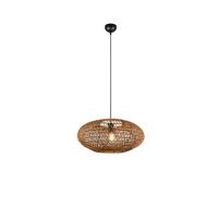 Hängeleuchte 312300136 Hedda - Schwarz/Braun, Natur, Naturmaterialien/Metall (52/150cm) - Trio Leuchten