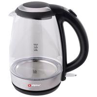 Wasserkocher 18554 Water Kettle - Schwarz, KONVENTIONELL, Glas/Kunststoff (22/15.8/24.7cm) - Alpina 6287