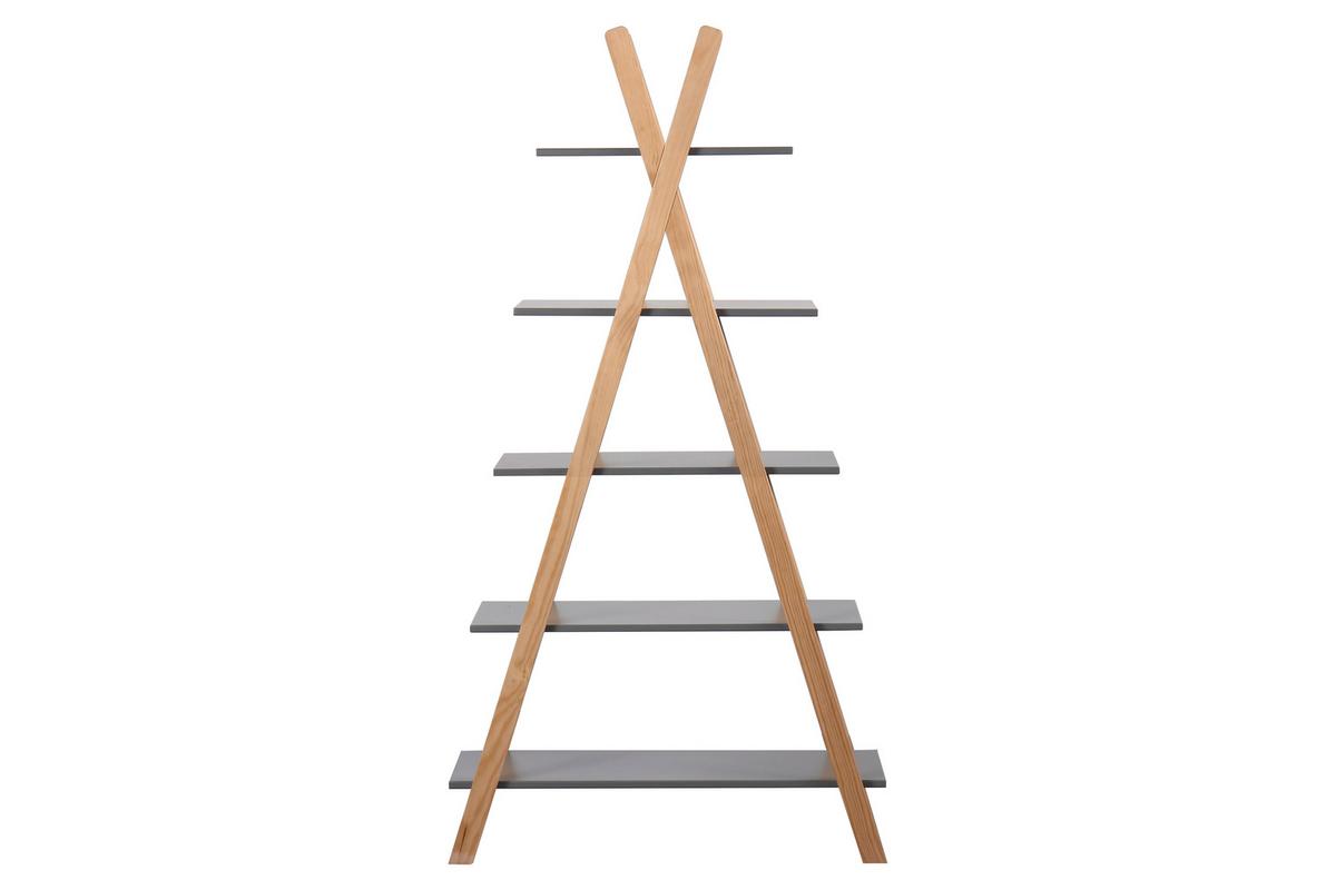 REGAL Naturfarben/Grau B: 90cm - Naturfarben/Grau, Design, Holz/Holzwerkstoff (90/170/35cm) - Livetastic