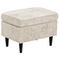 Hocker Oskar Beige B: 63 cm - Beige/Schwarz, KONVENTIONELL, Textil (63/43/42cm) - MID.YOU