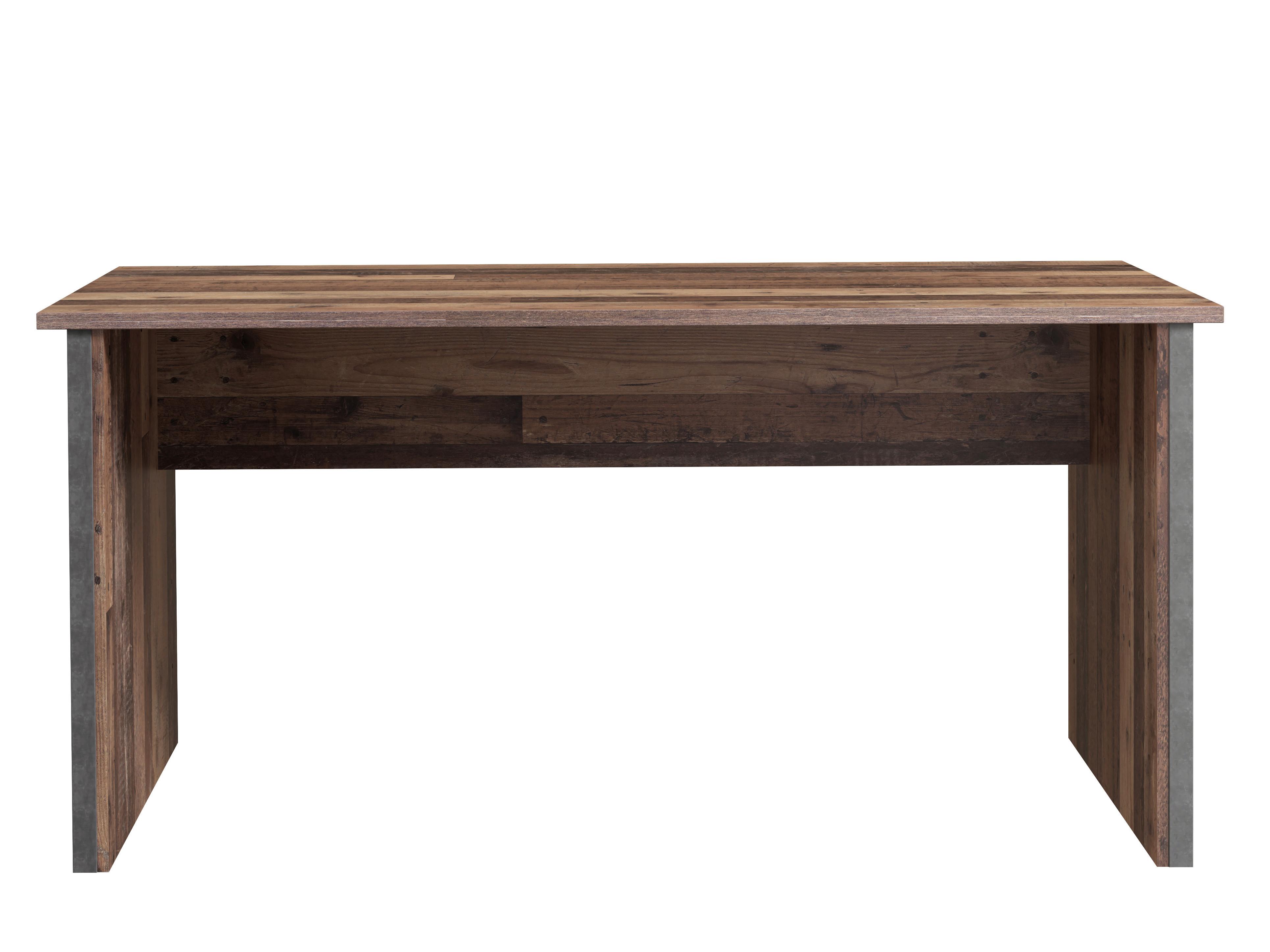 Schreibtisch B 153cm H 73,5cm Cliff, Braun/Grau - Dunkelgrau/Braun, KONVENTIONELL, Holzwerkstoff/Kunststoff (153/70/73,5cm) - MID.YOU