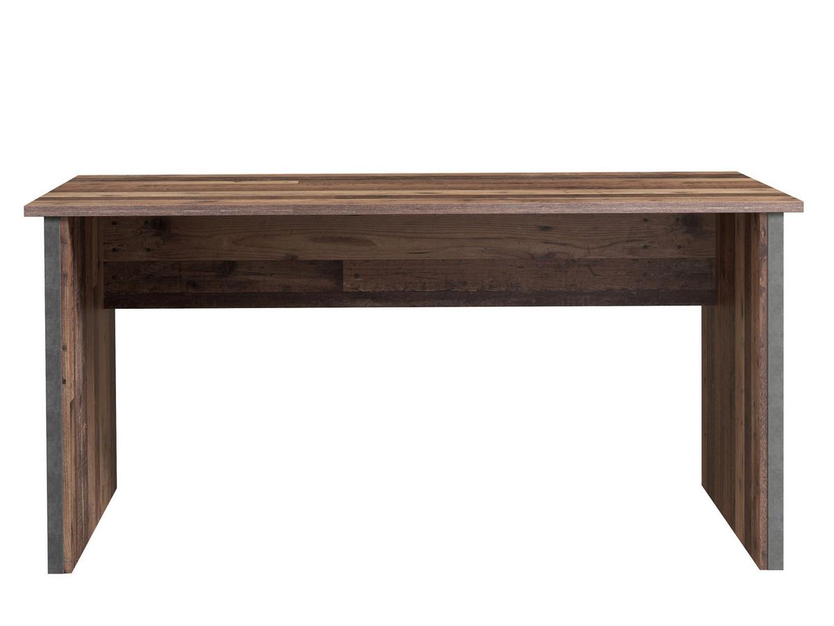 Schreibtisch B 153cm H 73,5cm Cliff, Braun/grau - Dunkelgrau/Braun, KONVENTIONELL, Holzwerkstoff/Kunststoff (153/70/73,5cm) - MID.YOU