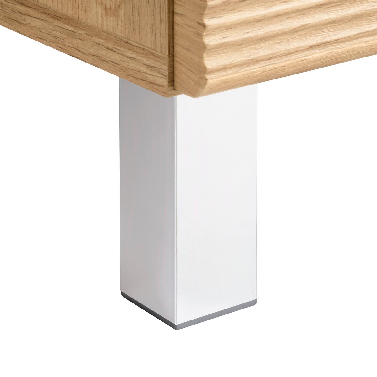 VYSOKÁ SKŘÍŇ FLOAT -EXKLUSIV- - barvy dubu/barvy chromu, Moderní, kov/kompozitní dřevo (35/194/33cm) - Premium Living