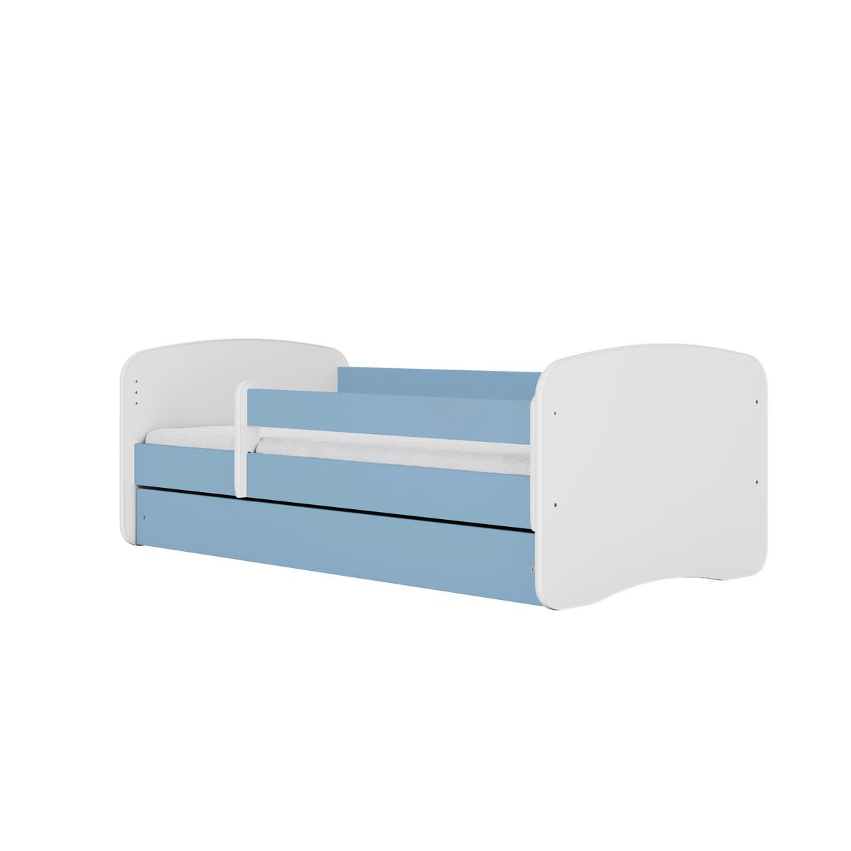 Kinder-/Juniorbett Babydreams Inkl. Matratze 80x160 - Blau/Birkefarben, MODERN, Holz/Holzwerkstoff (80/160cm) - MID.YOU