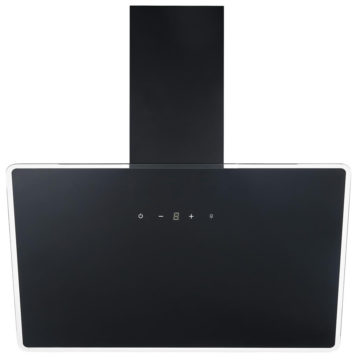 Dunstabzugshaube Respekta Lora Schwarz B:79,5cm - Schwarz, Basics, Glas/Metall (79,5/78-113/38,6cm) - Respekta