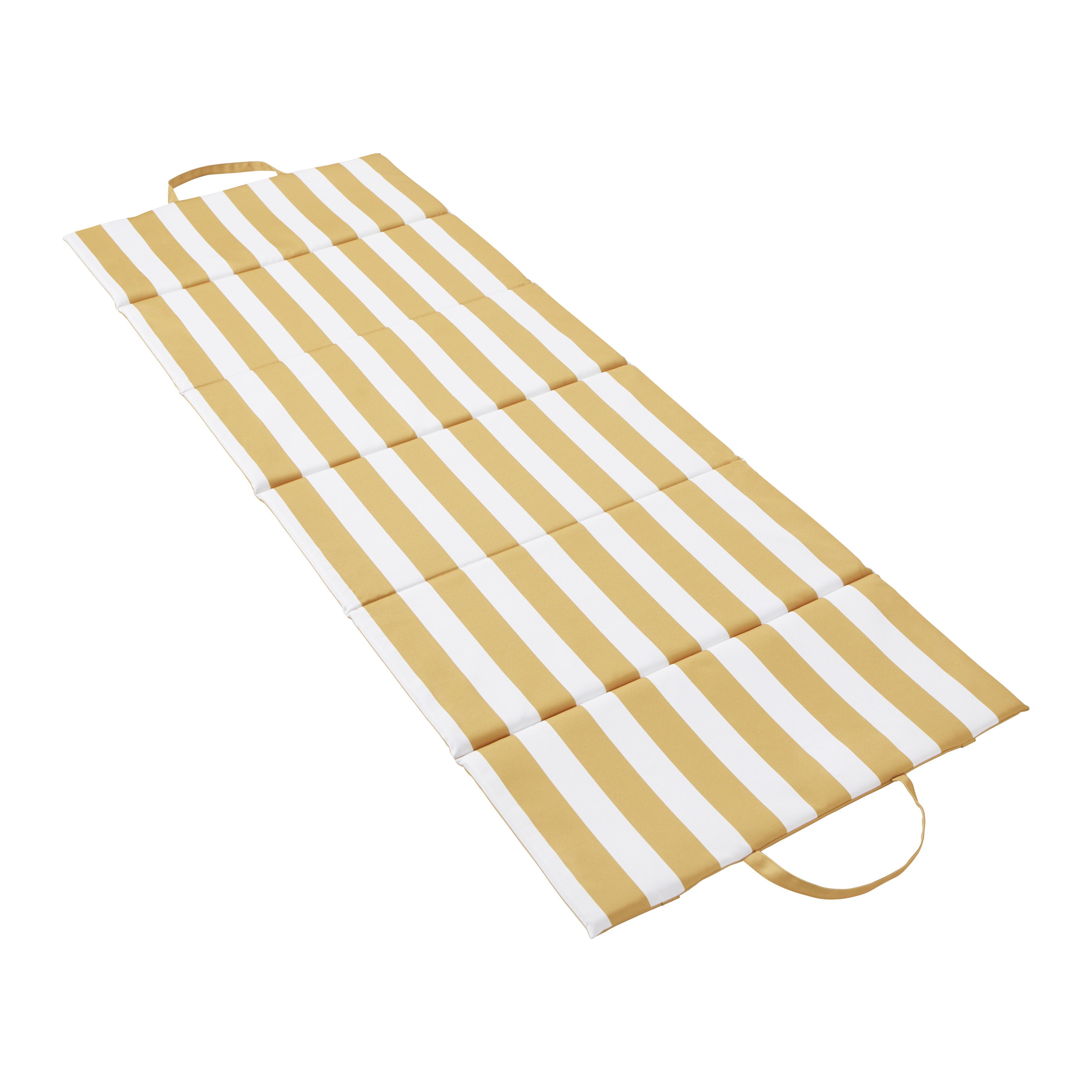 Plážová Podložka Melina Žlutá - žlutá, Moderní, textil (60/170cm) - Bessagi Garden