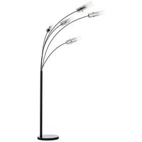 Bogenleuchte 99208/06 Glasini - Schwarz/Grau, Design, Glas/Metall (200cm) - Brilliant
