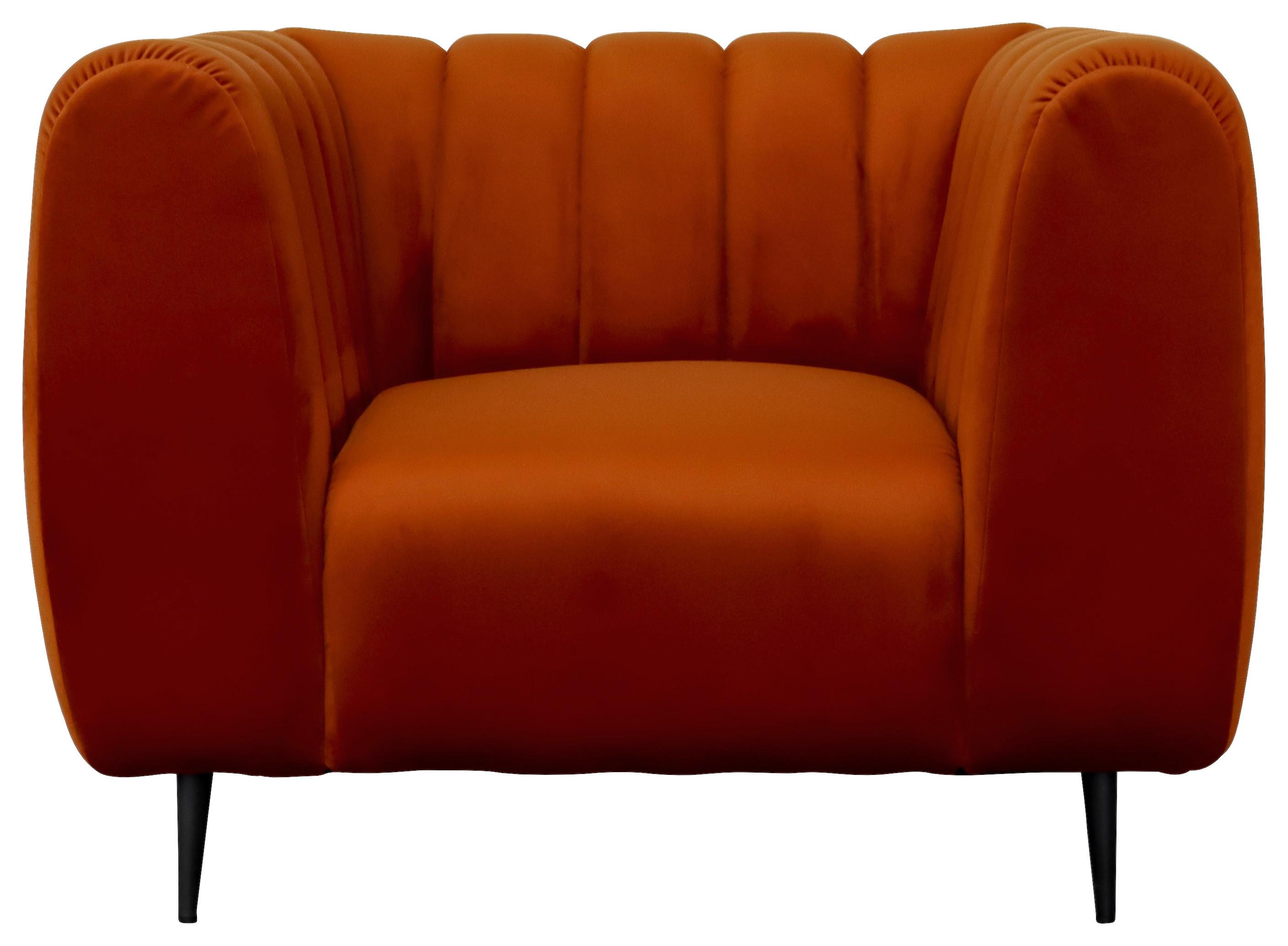 Křeslo Cloud - 1 - oranžová, Moderní, dřevo/textil (105/80/95cm)