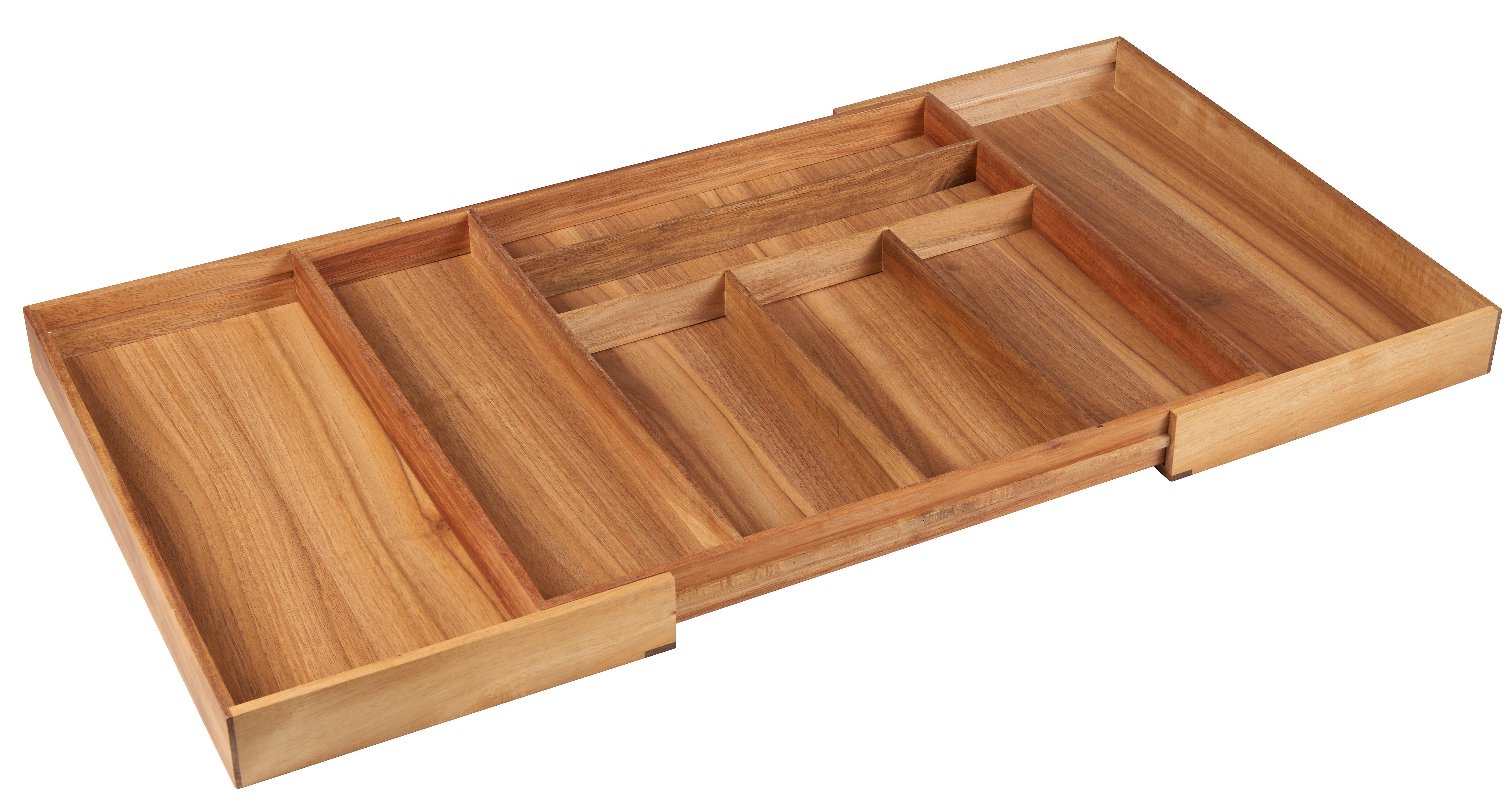 Príborník do zásuvky Flex - L - prírodná farba, Modern, drevo (47,3/55,5-92,5/5,5cm) - Zandiara