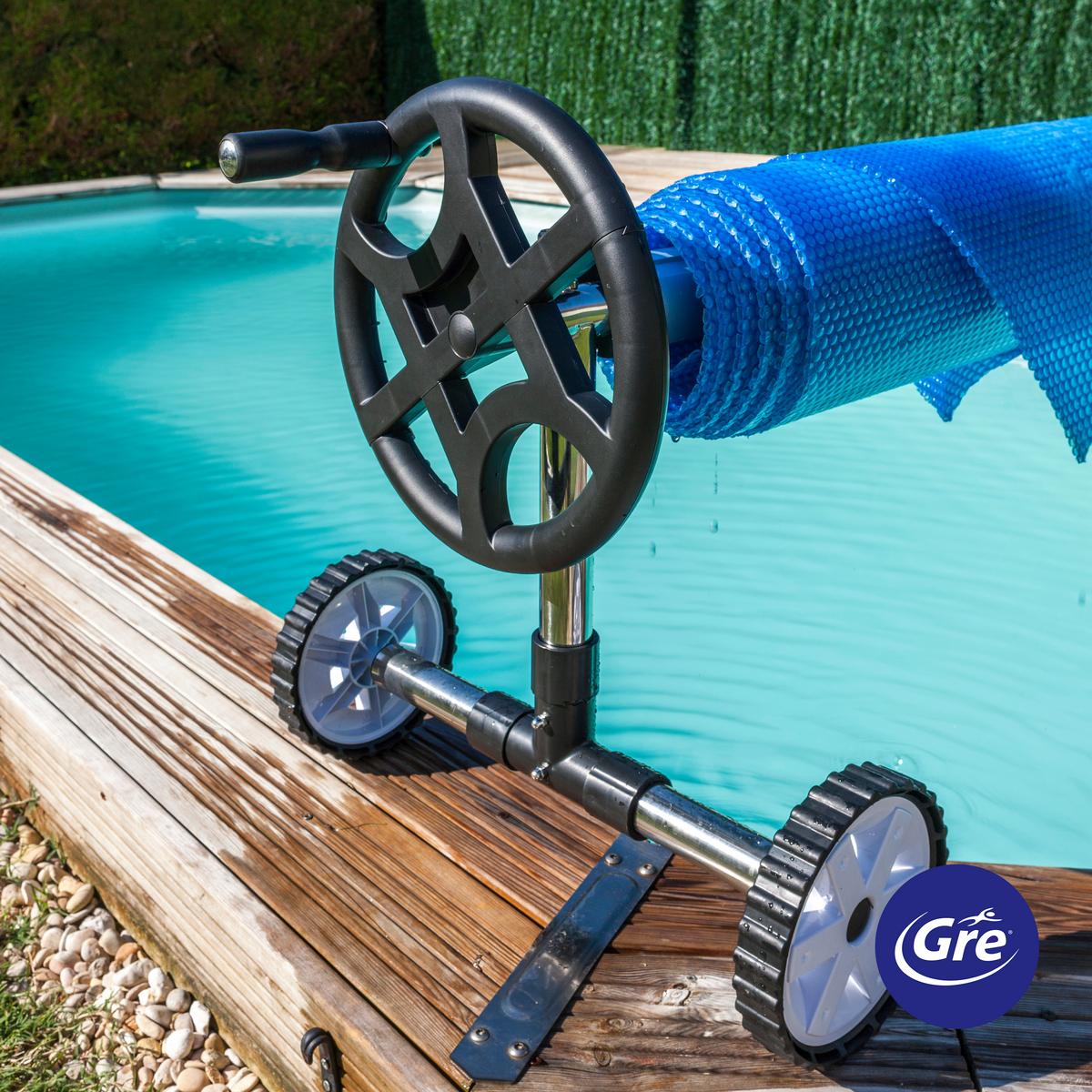 Schutzplane Planenaufroller - Alufarben, KONVENTIONELL, Metall (5,5cm) - Gre