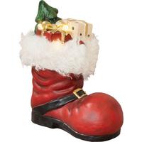 Dekoschuhe Timo - Rot/Schwarz, KONVENTIONELL, Textil/Stein (30/19/33,5cm) - Luca Bessoni