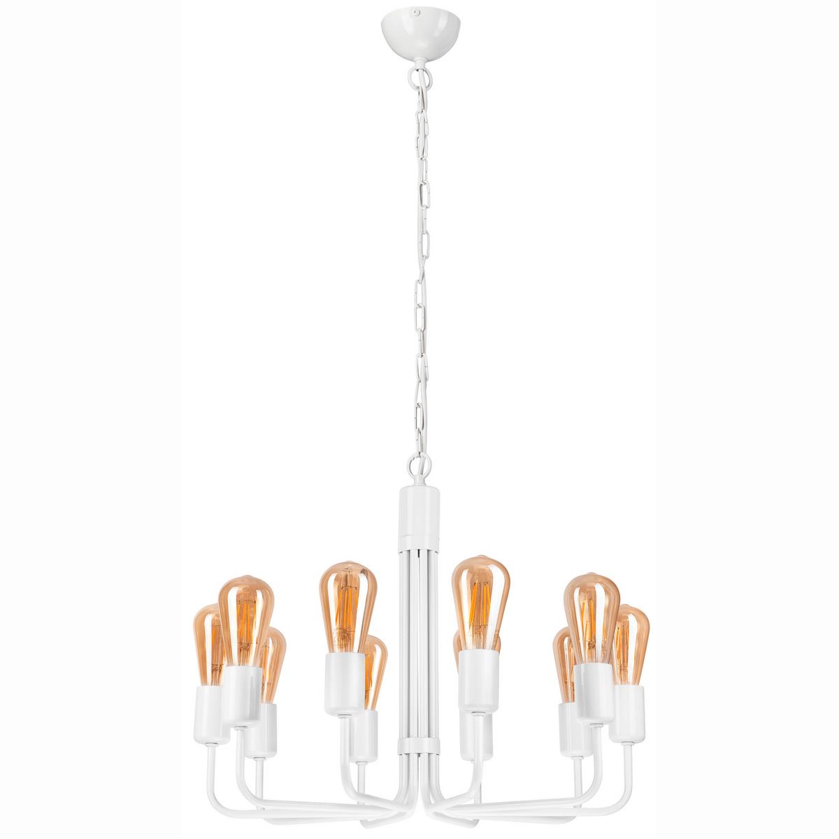 Pendelleuchte Tiffany_44583 - Weiß Hochglanz, KONVENTIONELL, Metall (98/54/98cm)