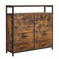 VÝKLOPNA SKTINKA NA TOPÁNKY MDF: VINTAGE - čierna/tmavohnedá, Trend, kov/kompozitné drevo (98,3/96,5/30cm) - MID.YOU