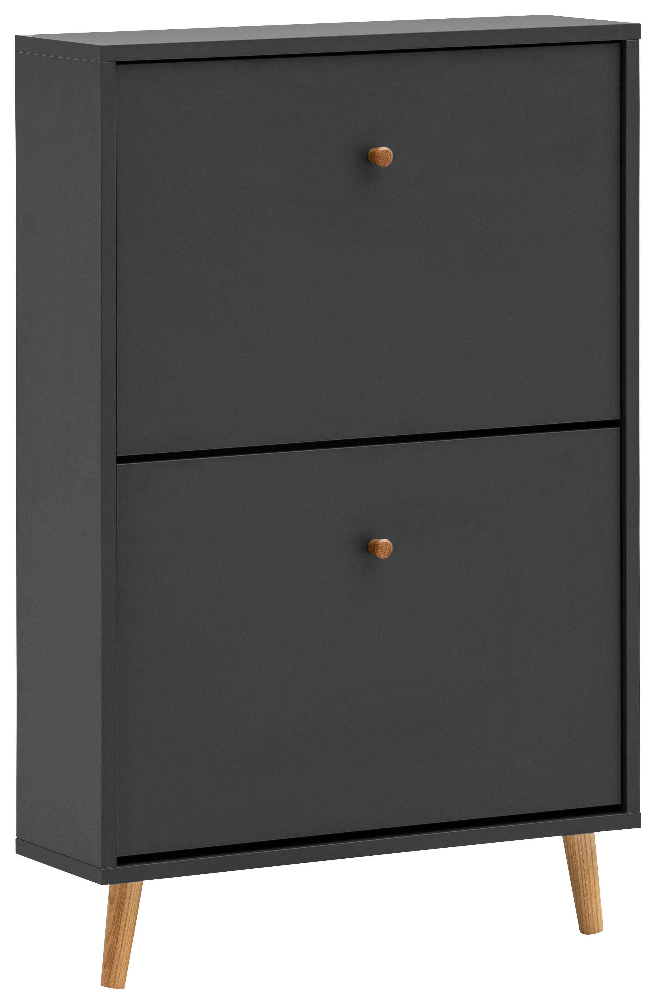 Schuhkipper Bjarne, Anthrazit B: 59,8 Cm - Anthrazit, Design, Holzwerkstoff (59,8/92,2/19,55cm) - MID.YOU