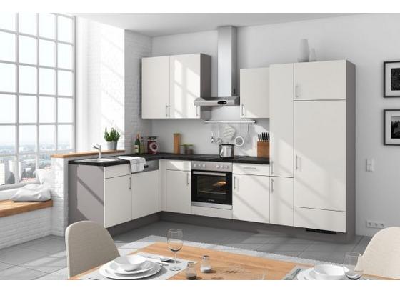 Eckküche Santiago 175x305 cm Weiß/Steingrau - Weiß/Grau, LIFESTYLE (175/305cm) - Vertico Eckküche Santiago 175x305 cm Weiß/Steingrau - Weiß/Grau, LIFESTYLE (175/305cm) - Vertico