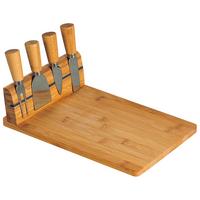 Schneidebrett-set Aus Holz Mit Käsebesteck L/b: Ca. 30/20 Cm - Braun, MODERN, Holz (30/20/8cm) - Kesper