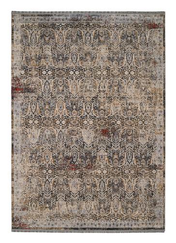 Vintage-Teppich Merkur - Blau/Beige, Design, Textil (133/190cm) - Novel