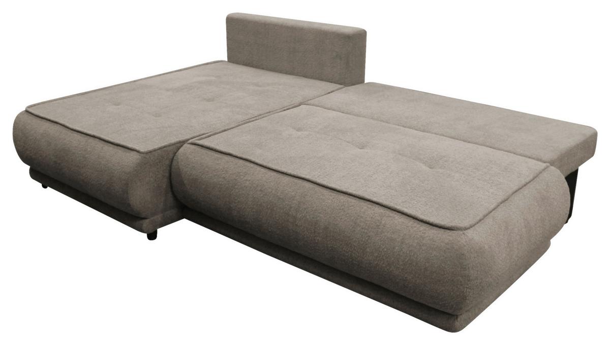 Ecksofa Paros Beige 179x277 Cm - Beige/Schwarz, Design, Textil (179/277cm) - MID.YOU