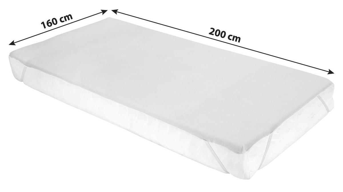 Matratzenschoner Rina Ele 160x200 cm Baumwolle - Naturfarben, KONVENTIONELL, Textil (160/200cm) - Ele