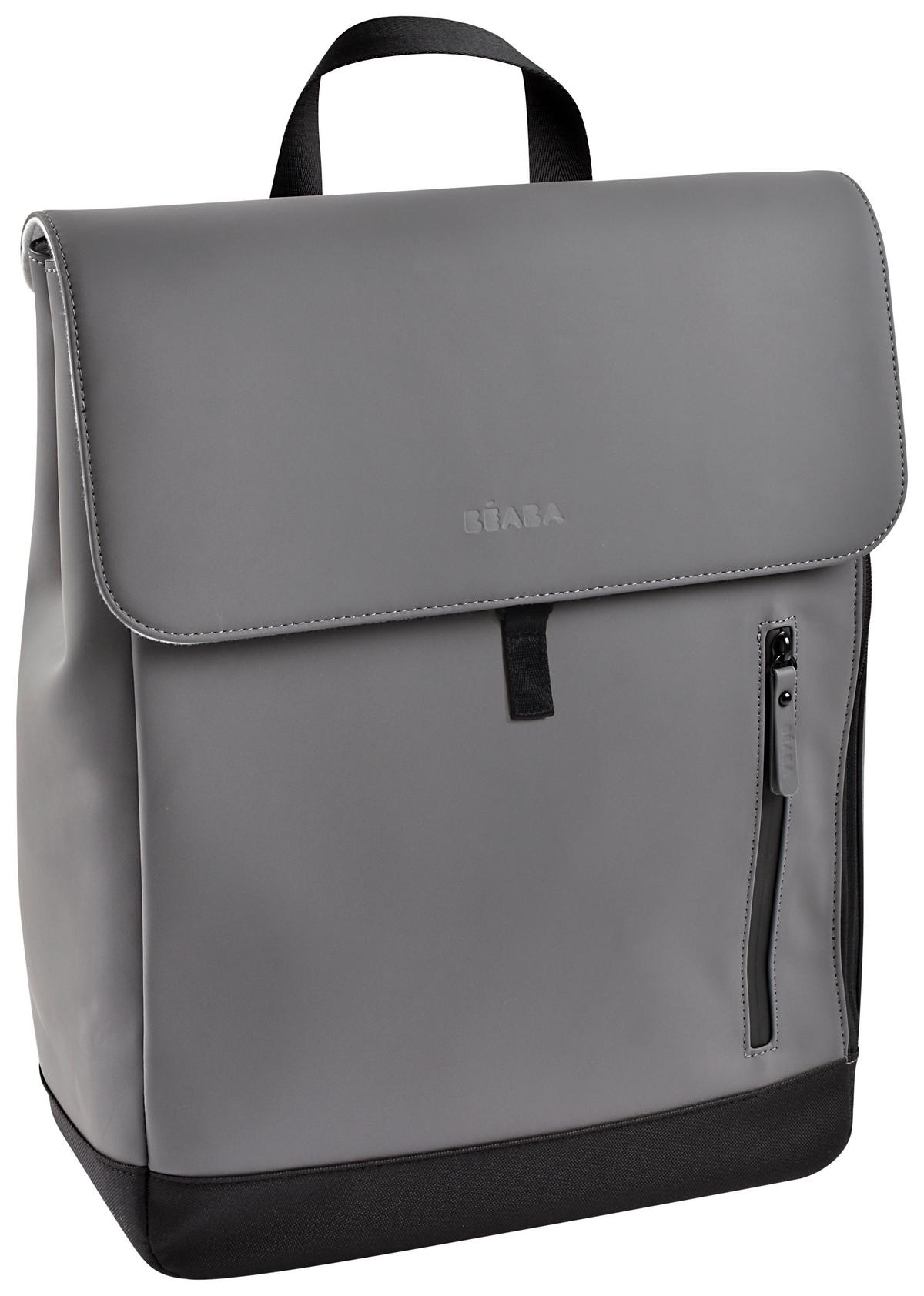 Wickelrucksack Oslo Mineral Dunkelgrau, B: 34 Cm - Dunkelgrau/Hellgrau, KONVENTIONELL, Kunststoff (34/15/43cm) - Beaba