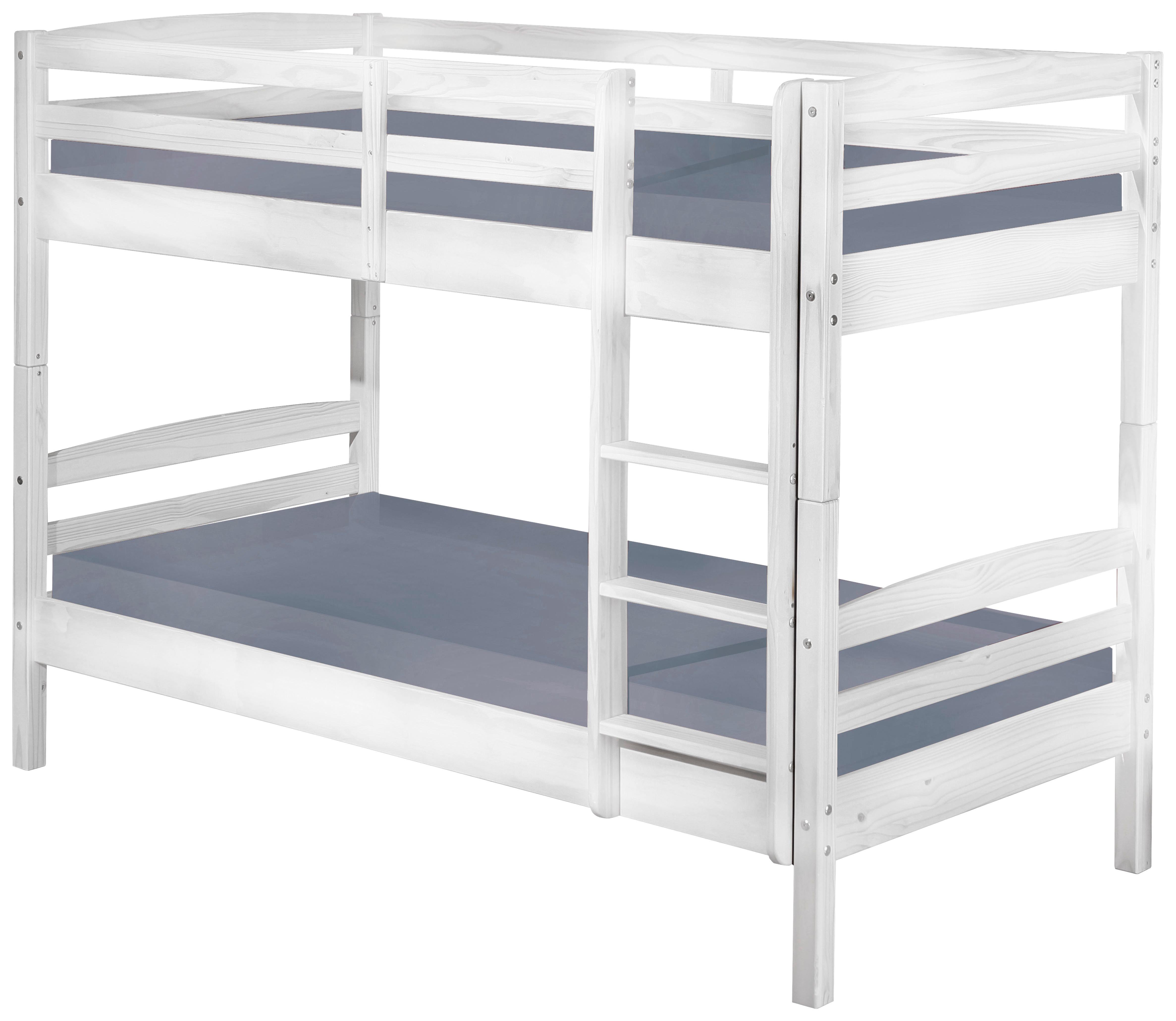 Etagenbett Rick - Weiß/Naturfarben, MODERN, Holz (90/190cm) - MID.YOU