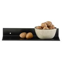 Wandboard Aluminia130 Schwarz B: 30 cm - Schwarz, Trend, Metall (30/4,5/13cm)