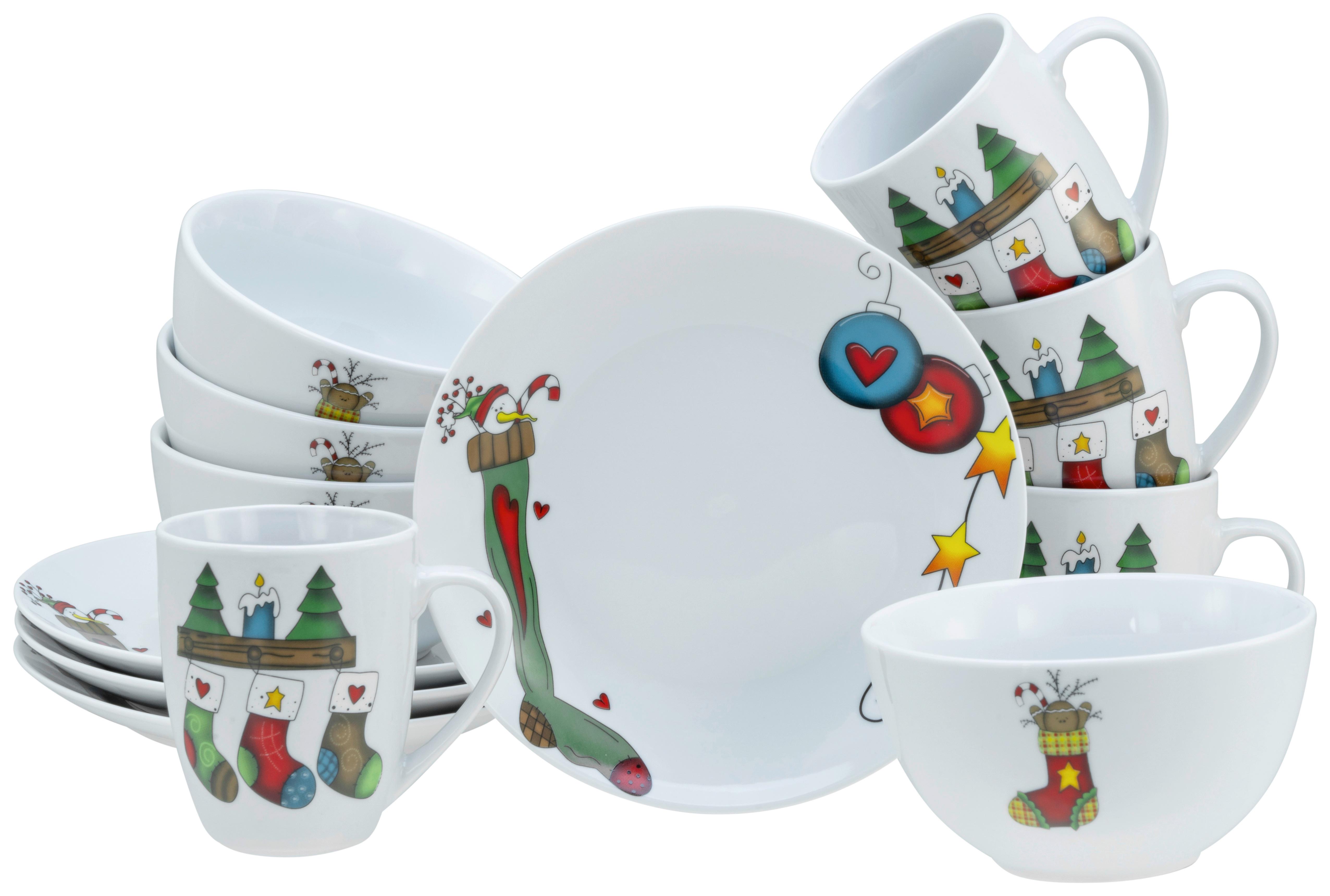 Snídaňová souprava 12-dílná - Basics, keramika (35/25/27,5cm) - Creatable